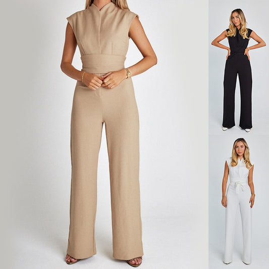 Elegant formal jumpsuit with wide legs