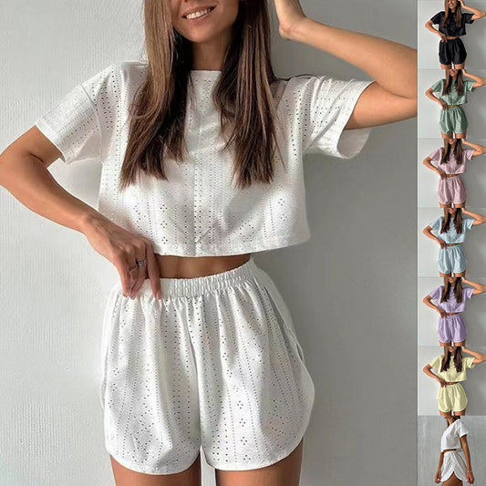 Hollow 2-Piece Casual Set
