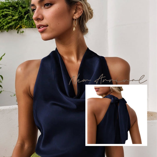 Halter Neck Backless Top